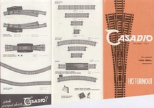 catalogo CASADIO 1970s HO TURNOUT  Standard NEM - NMRA      IT E F  aa
