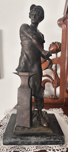 Scultura statua bronzo - scultura/statua,