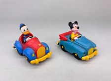 DISNEY VINTAGE COPPIA MACCHININE TOPOLINO PAPERINO IN PLASTICA ANNI 80