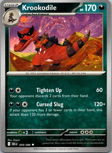 Krookodile 059 086 uncommon - 059/086,