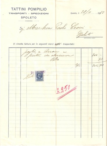 1922 spoleto ditta pompilio - 1922,