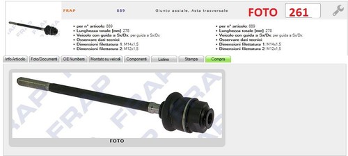 889 testina snodo braccio - testina,