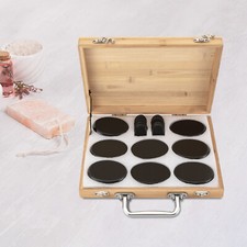 Set pietre di basalto pietra massaggio caldo Rock SPA scatola riscaldamento kit riscaldante