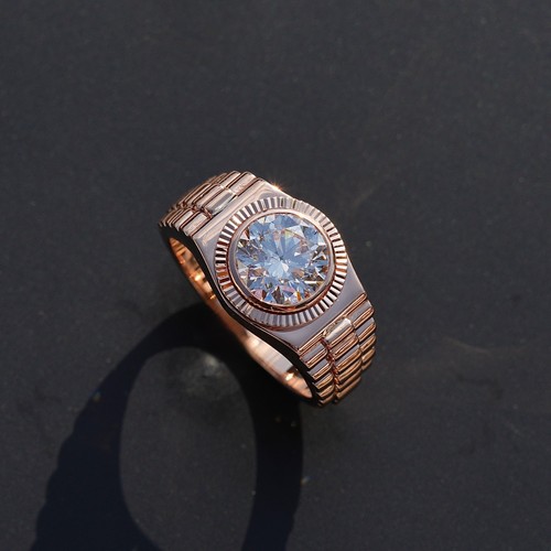 Anello uomo oro rosa - uomo, 18