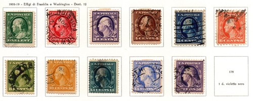 Stati uniti usa 1908 - stati,