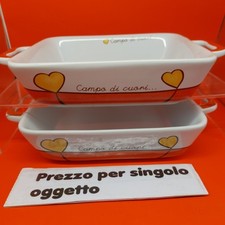 EGAN CAMPO DI CUORI  PIROFILA TORTIERA PIATTO PORTATA VASSOIO PIROFILA 20x17