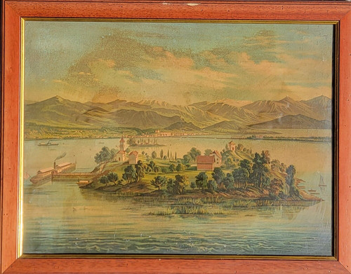Antico quadro cromolitografia - antico,