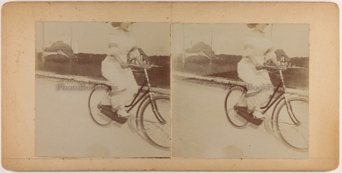 Donna con bici bicicletta 1912 - donna,
