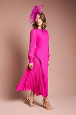 Maxi abito rosa costa donna