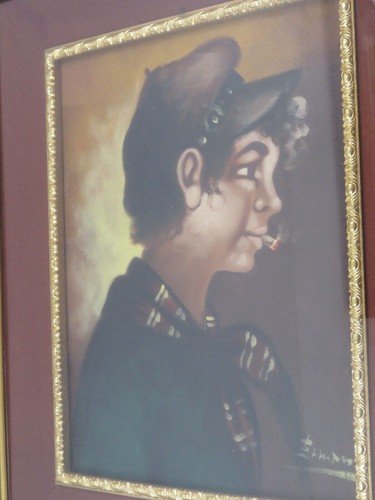 Vecchio quadro dipinto - vecchio, mano