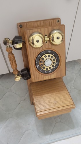 Telefono parete legno di - telefono, da