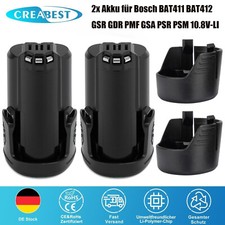 2 batterie agli ioni di litio 10,8 V 3,0 Ah per Bosch BAT411 BAT412 D-70745 GSR PSR GSA 10,8 V-Li