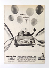 Pubblicita' Permaflex Materasso Molle Old Advertising Werbung Vintage 1965 (F3)