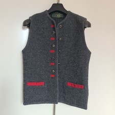 GILET TIROLESE IN LANA COTTA