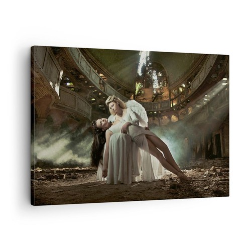 Quadro tela 70x50cm angeli - quadro,