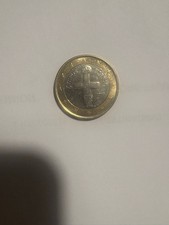 moneta da 1 euro rara Kibris Croce Di Cipro Anno 2008