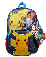 New Pokemon 5 pc Backpack Set