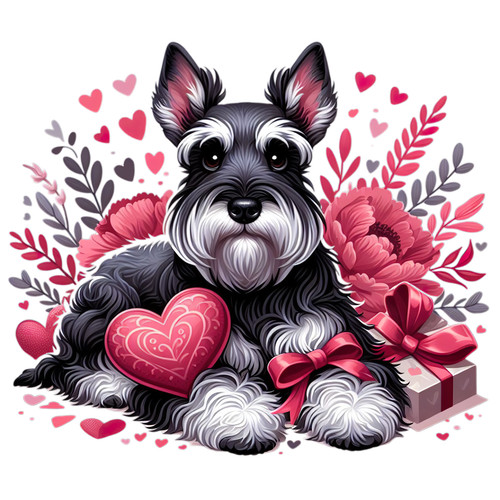 Adesivo auto schnauzer nano - auto,