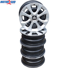 Set cerchi in acciaio R15 + Copricerchi in plastica per Citroen C3 1.5 BlueHdi