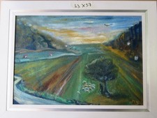 Vecchio quadro dipinto a mano
