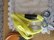 Corda Di Traino Auto/Rimorchio 2000kg Ad Alta Visibilità Con Doppio Gancio