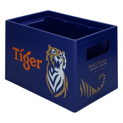 Scatola birra tigre seduta