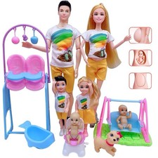 Pregnant Doll Family Play Set