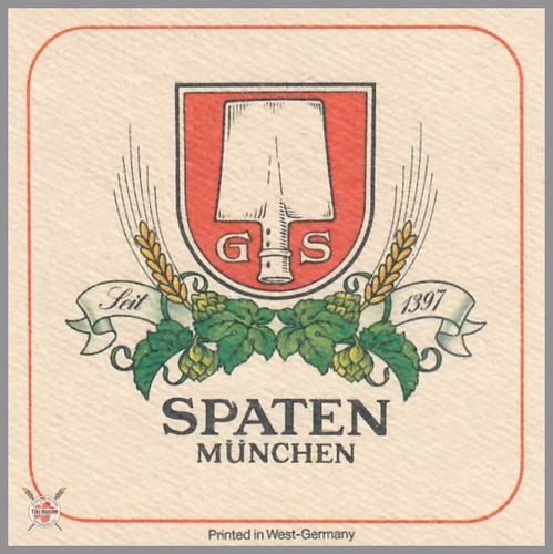 Beer coaster spaten - -,