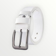 Cintura uomo in pelle,100% pelle pieno fiore con fibbia a spillo antigraffio