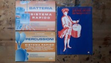 Lotto 3 Metodi Batteria , Percussioni , Rullante . Autodidatti e Principianti .