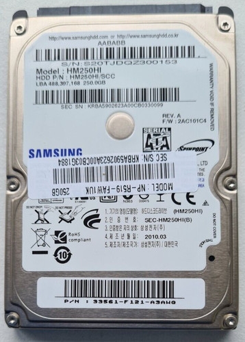 Samsung hm250hi 250 - 250, gb