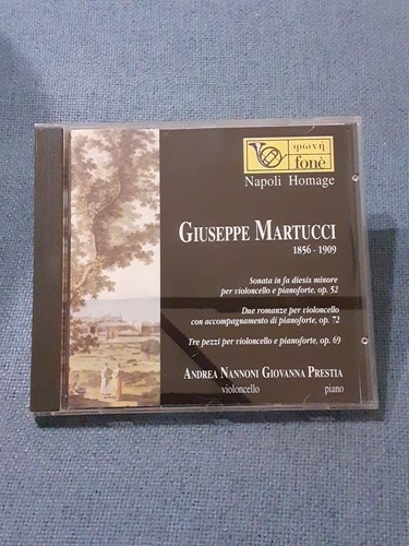 Martucci sonata for cello - -,