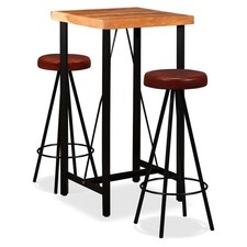 Set da Bar 3 pz Legno Massello