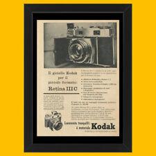 Anni ' 50  * Pubblicità Originale "Kodak, Retina III C” Cornice