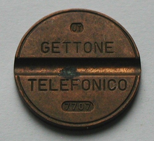 7707 italy gettone - 7707, ut