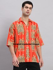 Oversize Camicia Uomo Spiaggia