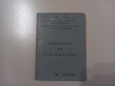 Libretto Circolazione Ciclomotore NEGRINI NP - F  1964 ORIGINALE NO Ape Vespa