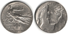 Italia 20 centesimi, 1911