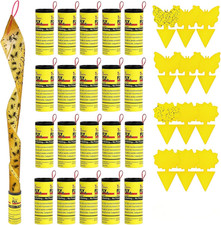 32 Trappole per Mosche, 20X Cattura Mosche Ed 12X Acchiappa Moscerini Giallo per