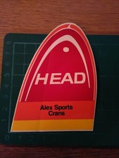 ADESIVO VINTAGE STICKER kleber sci ski head alex sports crans 