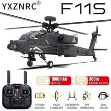 ​YXZNRC F11S Elicottero Apache GPS 2.4G 6 Assi Giroscopio 9CH Flybarless 3D Brushless