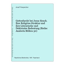 Gottesfurcht bei Jesus Sirach