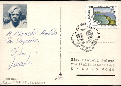 Cartolina con autografo - autografo, como