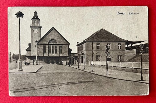 Zeitz 1918 bahnhof - bahnhof, (