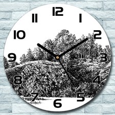 Orologio da parete in vetro