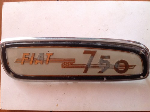 Fiat 750 scritta cruscotto - fiat,