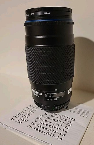 Tokina 300 5 - 75-300, f/4.5-5.6