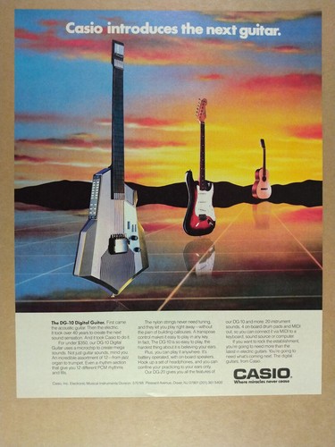 Pubblicità casio 1987 - casio, dg-10
