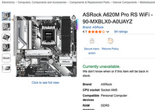 ASRock A620M Pro RS presa WiFi