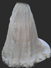 Gonna peso mussola bianca